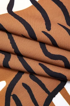 Abstract Print Knot Maxi Skirt