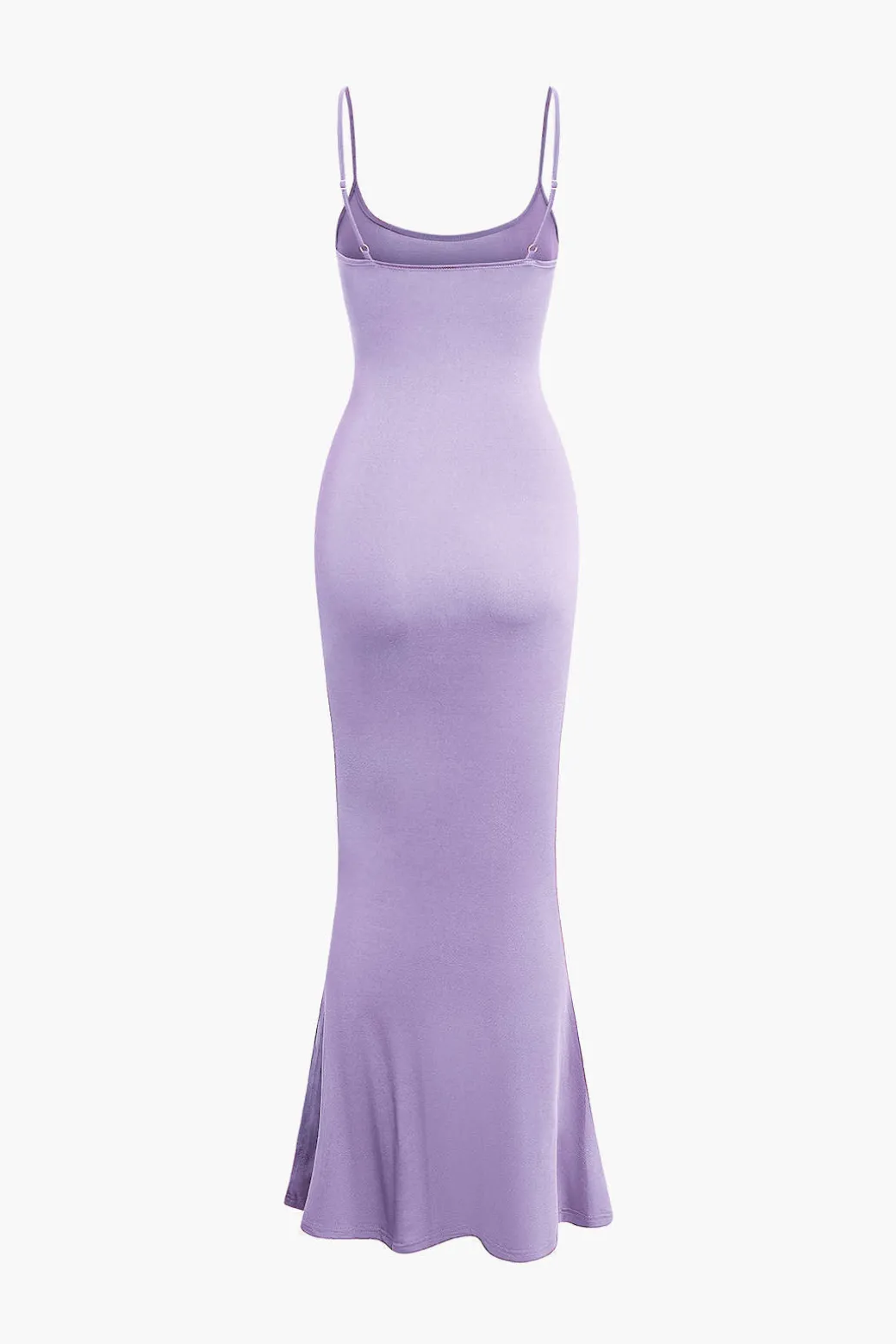 Adjustable Strap Mermaid Maxi Slip Dress