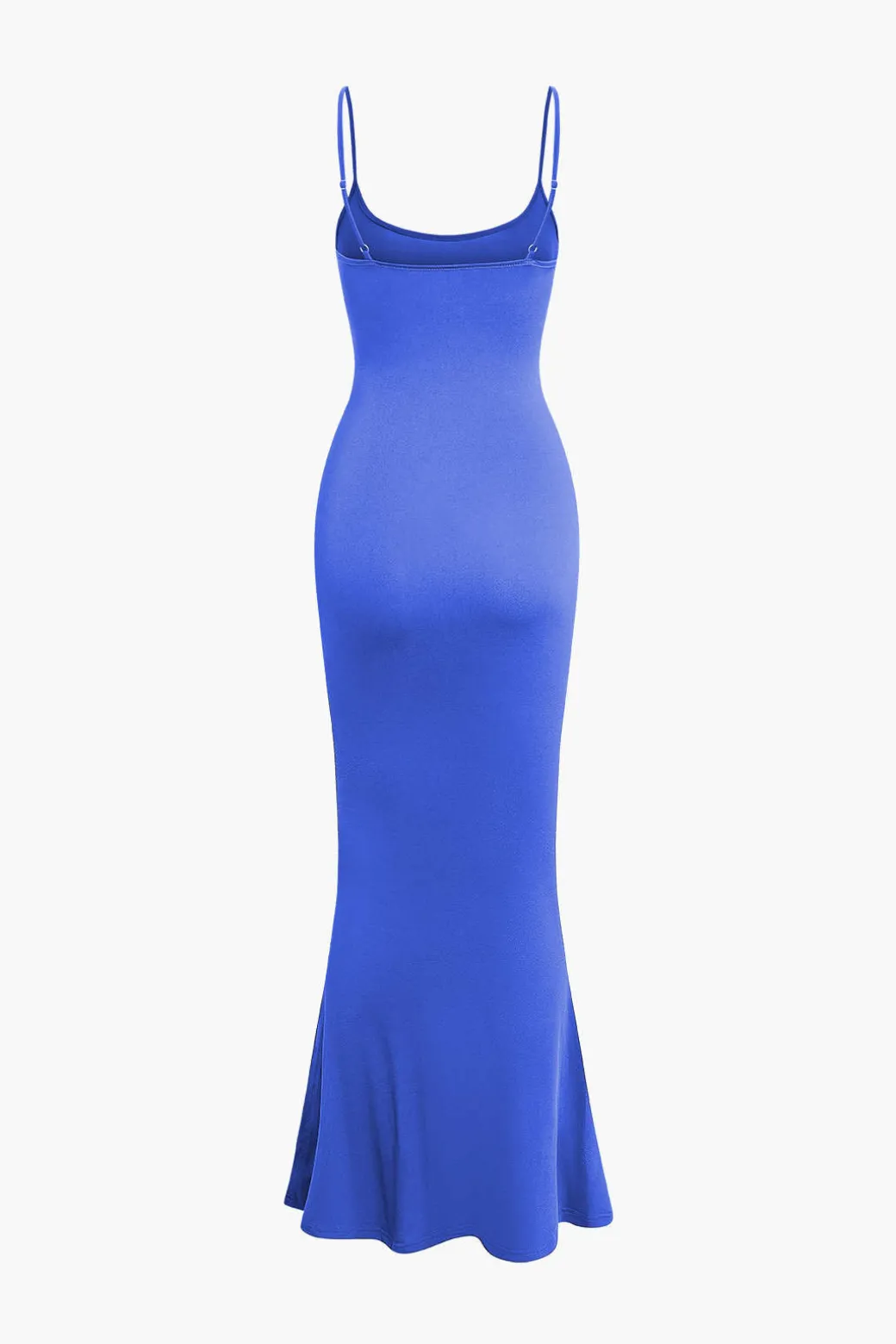 Adjustable Strap Mermaid Maxi Slip Dress