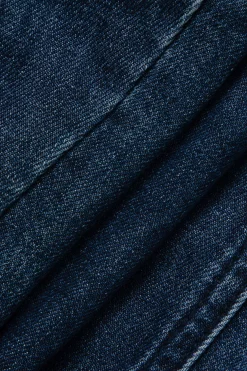 Asymmetric Denim Tube Top