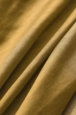 Asymmetric Hem Slit Button Deco Skirt