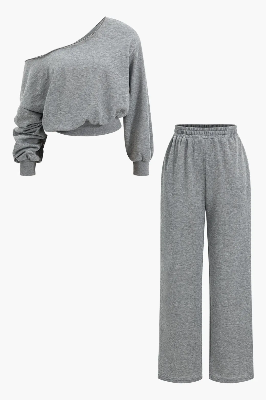 Asymmetric Top And Trouser Set