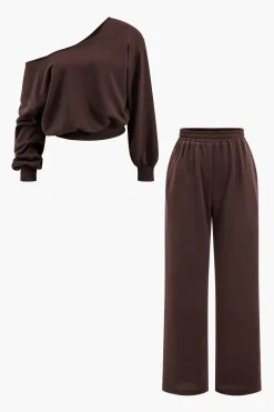 Asymmetric Top And Trouser Set