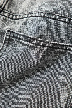 Asymmetric Waist Straight Leg Jeans