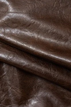 Asymmetrical Faux Leather Mini Skirt