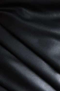 Asymmetrical Faux Leather Skirt