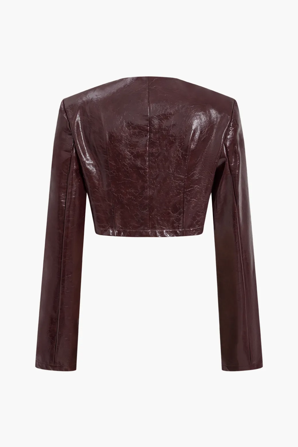 Asymmetrical Faux Leather Skirt Set