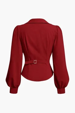 Asymmetrical Long-Sleeve Shirt
