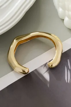 Asymmetrical Metal Cuff Bangle