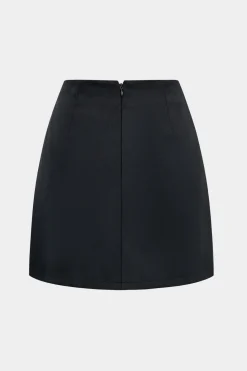 Asymmetrical Pleated High Waist Skirt