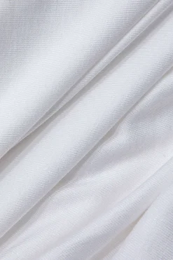 Asymmetrical Ruched One Shoulder Midi Dress