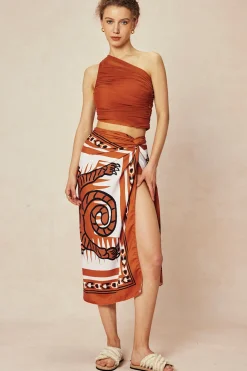 Asymmetrical Ruched Sleeveless Mesh Swimsuit