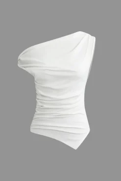 Asymmetrical Ruched T-shirt