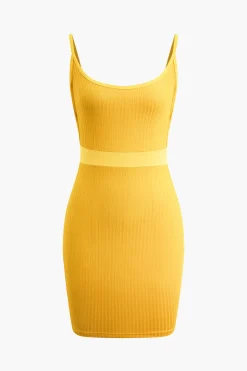 Backless Slip Mini Dress