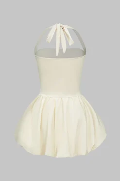 Backless Tie-Up Sleeveless Mini Dress