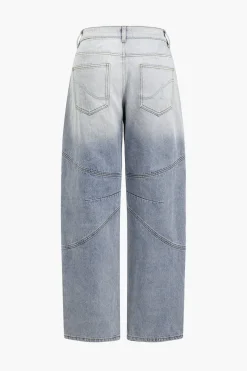 Basic Faded Distressed Jeans