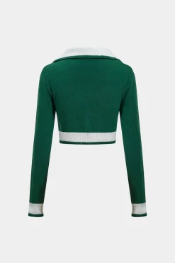 Basic Knit Contrast Skirt Set