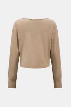 Basic Long Sleeve Top And Trousers Set