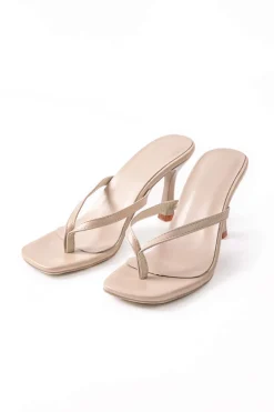 Basic Mid Heel Thong Sandals