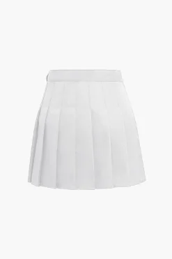 Basic Pleated Mini Skirt
