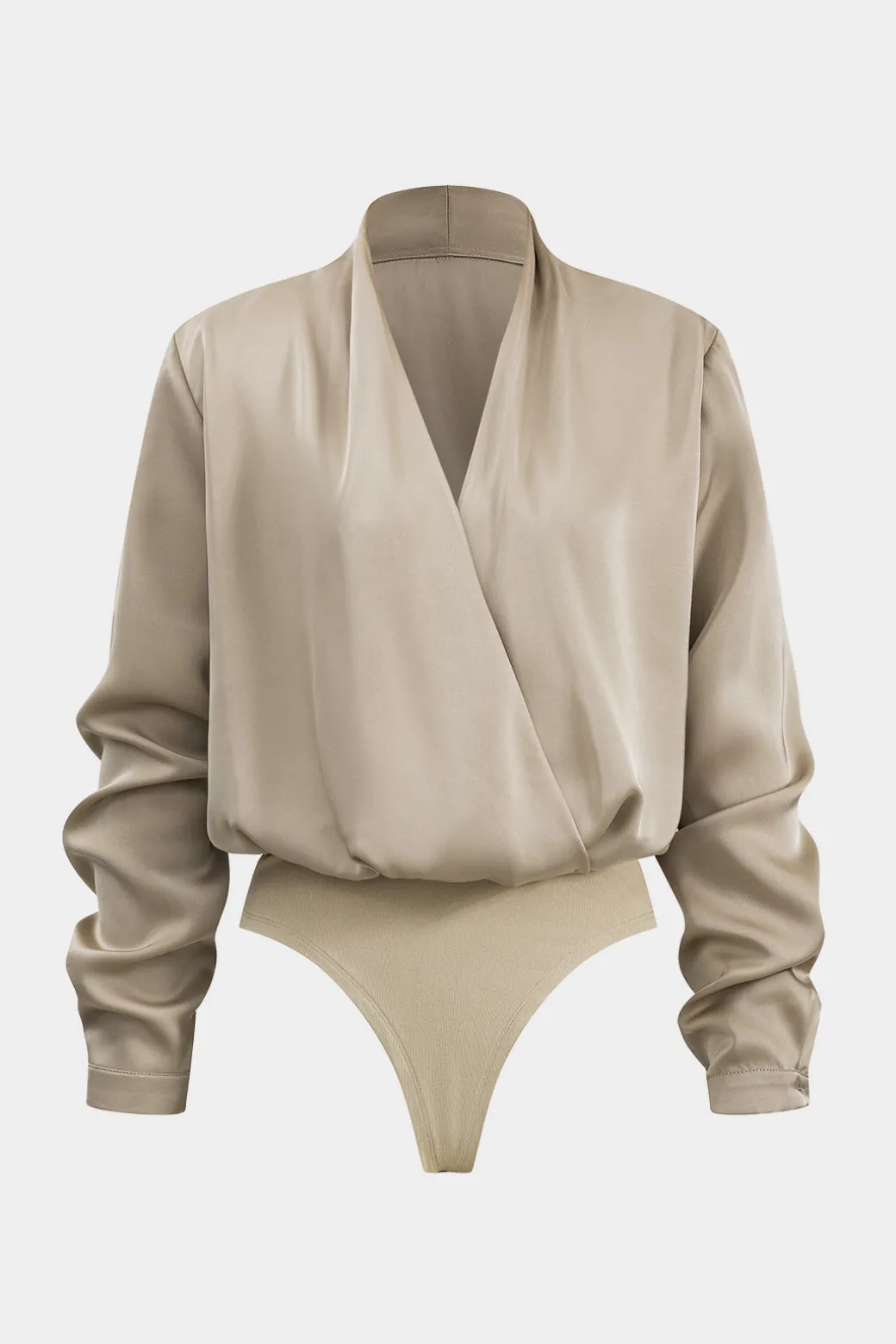 Basic Satin Long Sleeve Bodysuit
