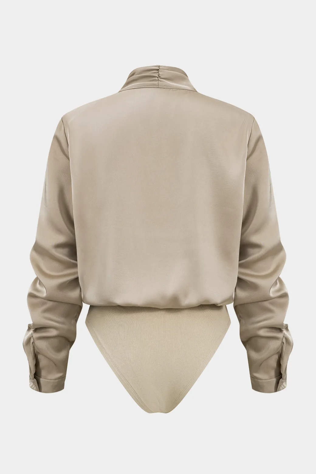 Basic Satin Long Sleeve Bodysuit