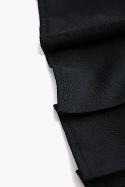 Basic Solid Faux Leather Pleated Mini Skirt