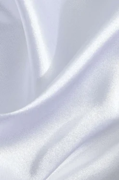 Basic Solid Satin Long-Sleeve Shirt