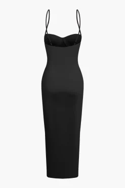 Basic Solid Slip Maxi Dress