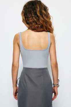 Basic Solid Tank Bodysuit