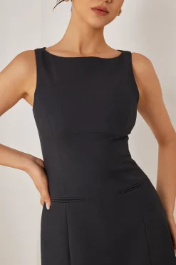 Basic Solid Tank Mini Dress