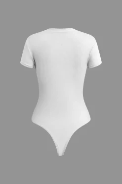 Basic Solid T-shirt Bodysuit