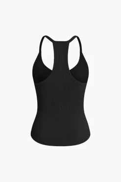 Basic Solid V-neck Tank Top