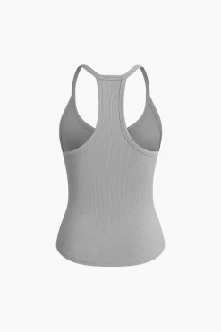 Basic Solid V-neck Tank Top
