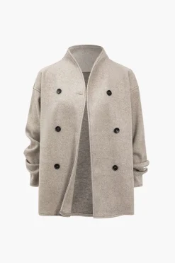 Basic Solid Warm Coat