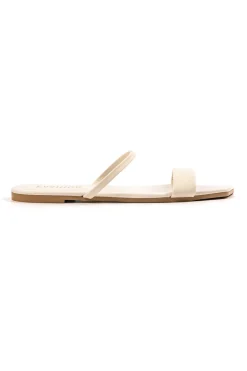 Basic Square Toe Flat Slide Sandals