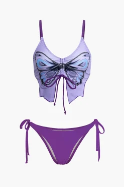 Butterfly Pattern Bikini Set