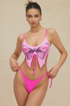 Butterfly Pattern Bikini Set