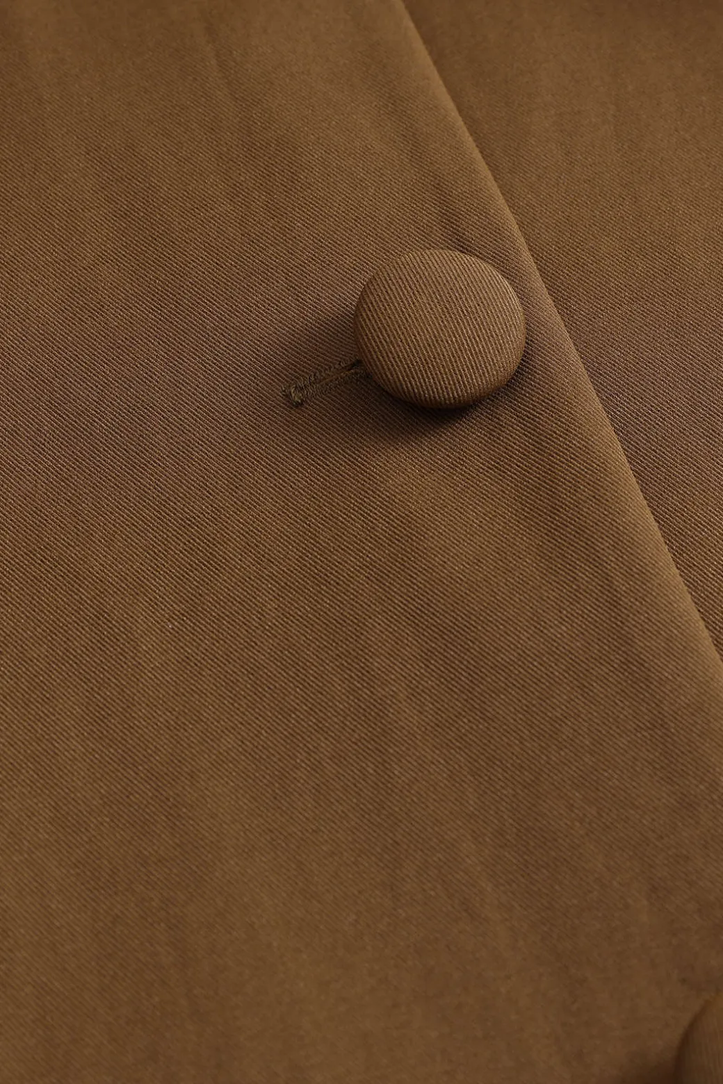 Button Detail Fake Pocket Skirt Set