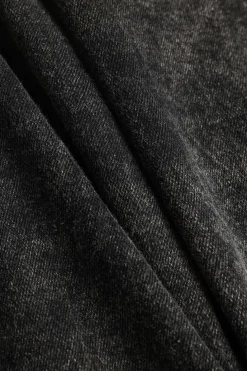 Button Detail Flared Leg Jeans