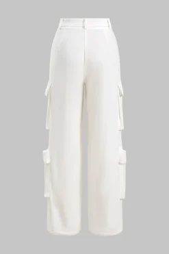 Button Flap Pocket Trousers