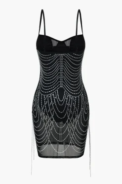 Chain Fringe Mini Dress