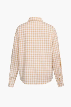 Checked Print Buttons Down Shirt