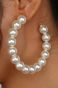 Circular Pearl Earrings