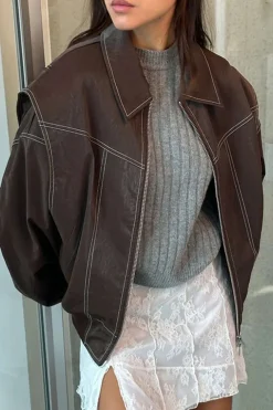Collared Zipper Jacket