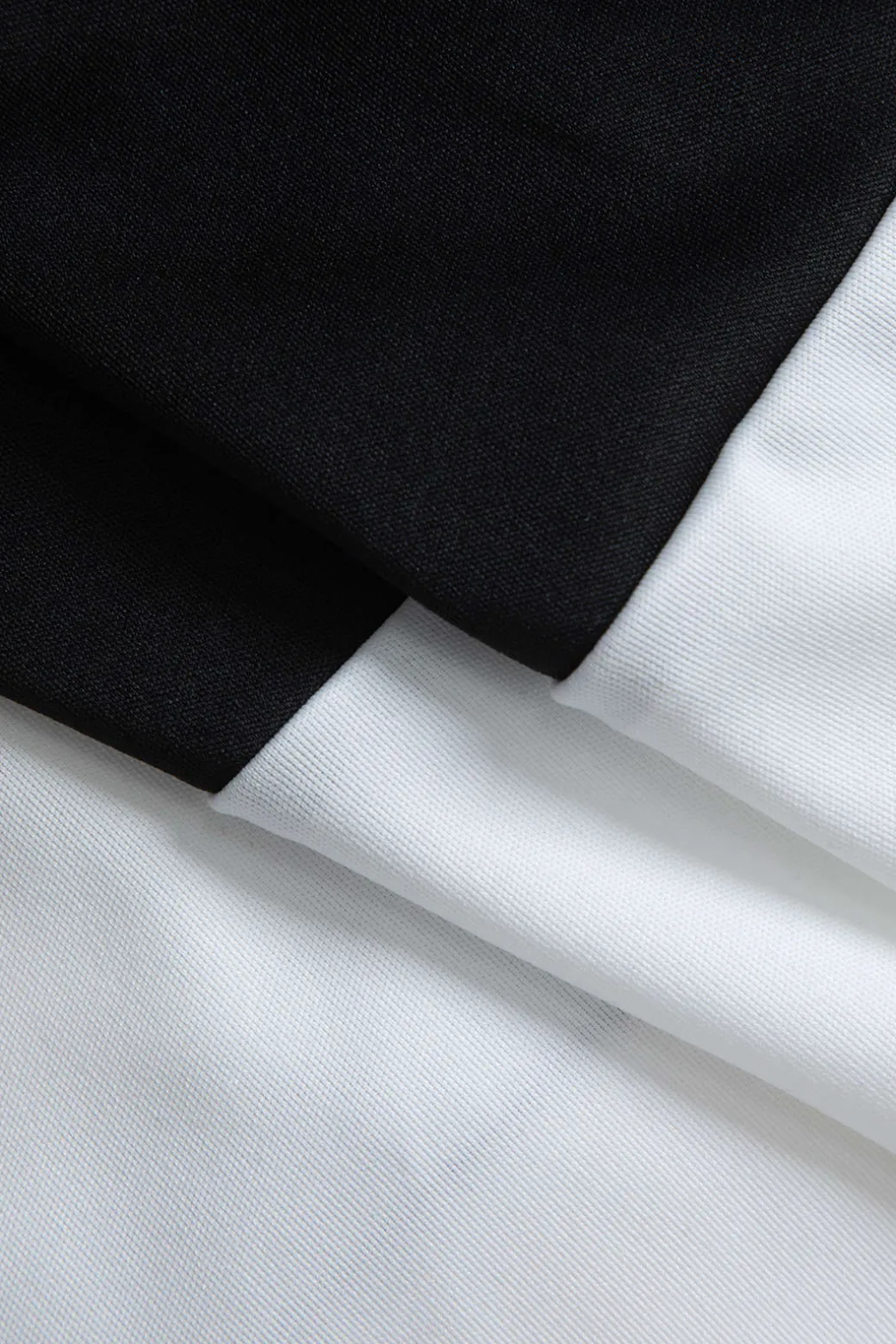 Color Block Button Pocket Skirt Set