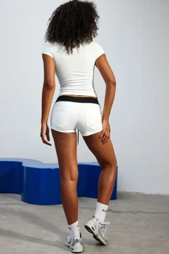 Color Block Drawstring Shorts