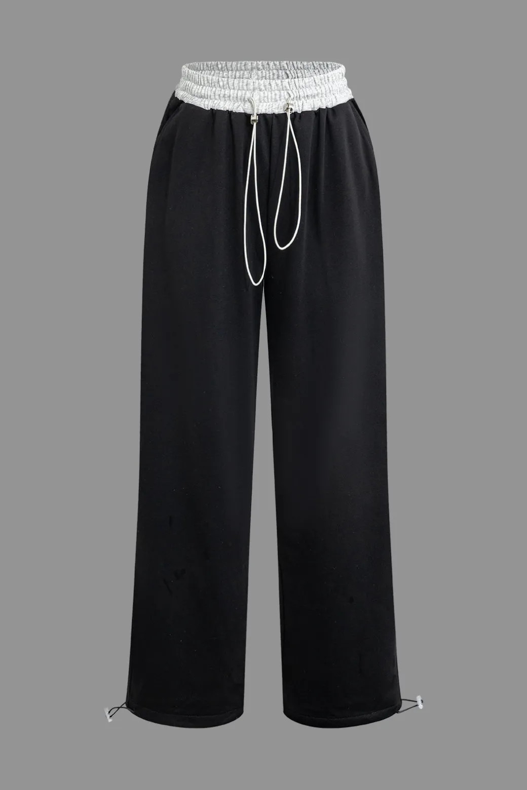 Color Block Drawstring Trousers