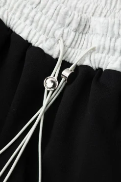 Color Block Drawstring Trousers