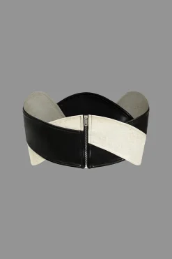 Color Block Patchwork Asymmetrical Design Tube Top